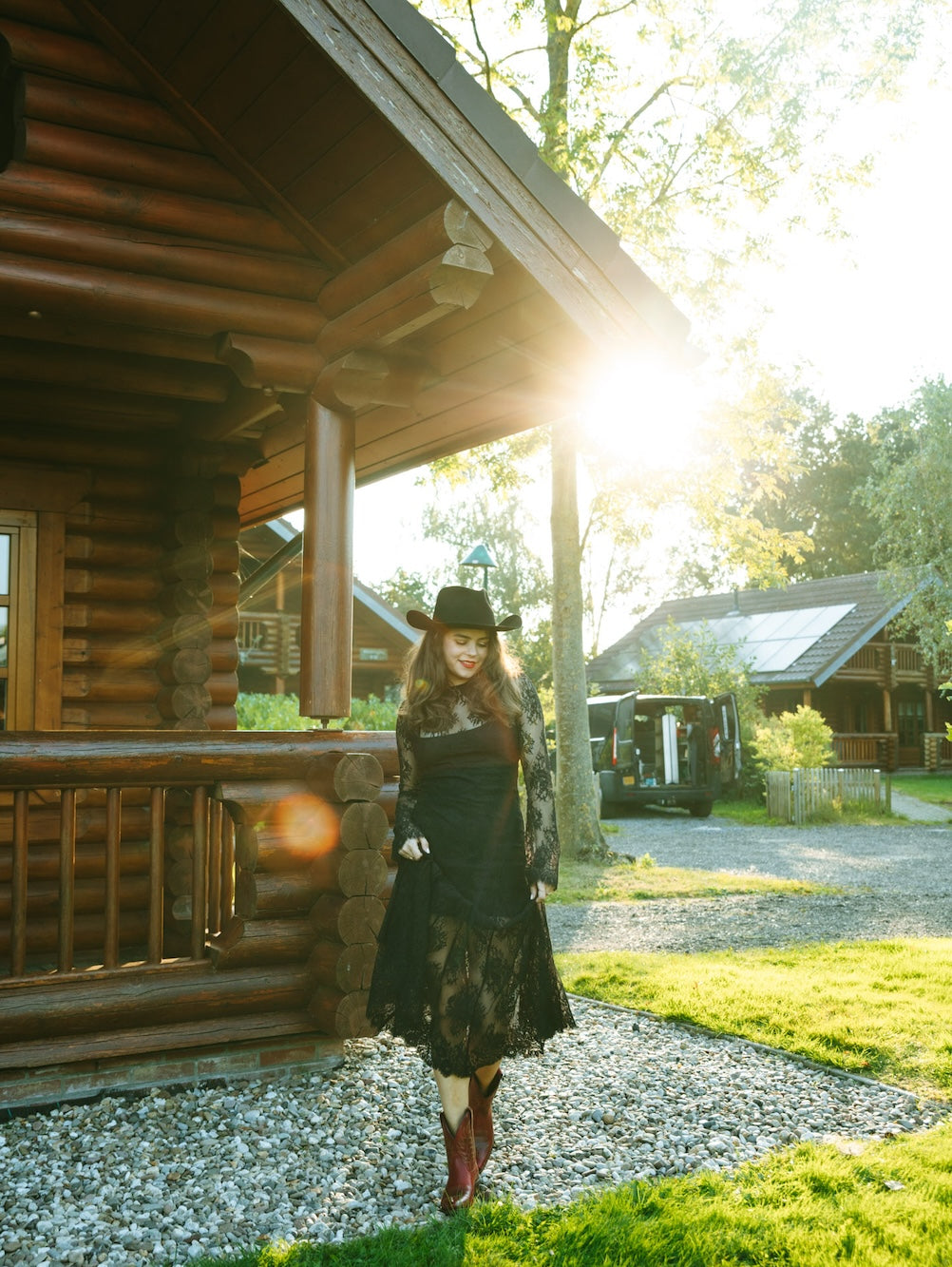 western ankle boots red