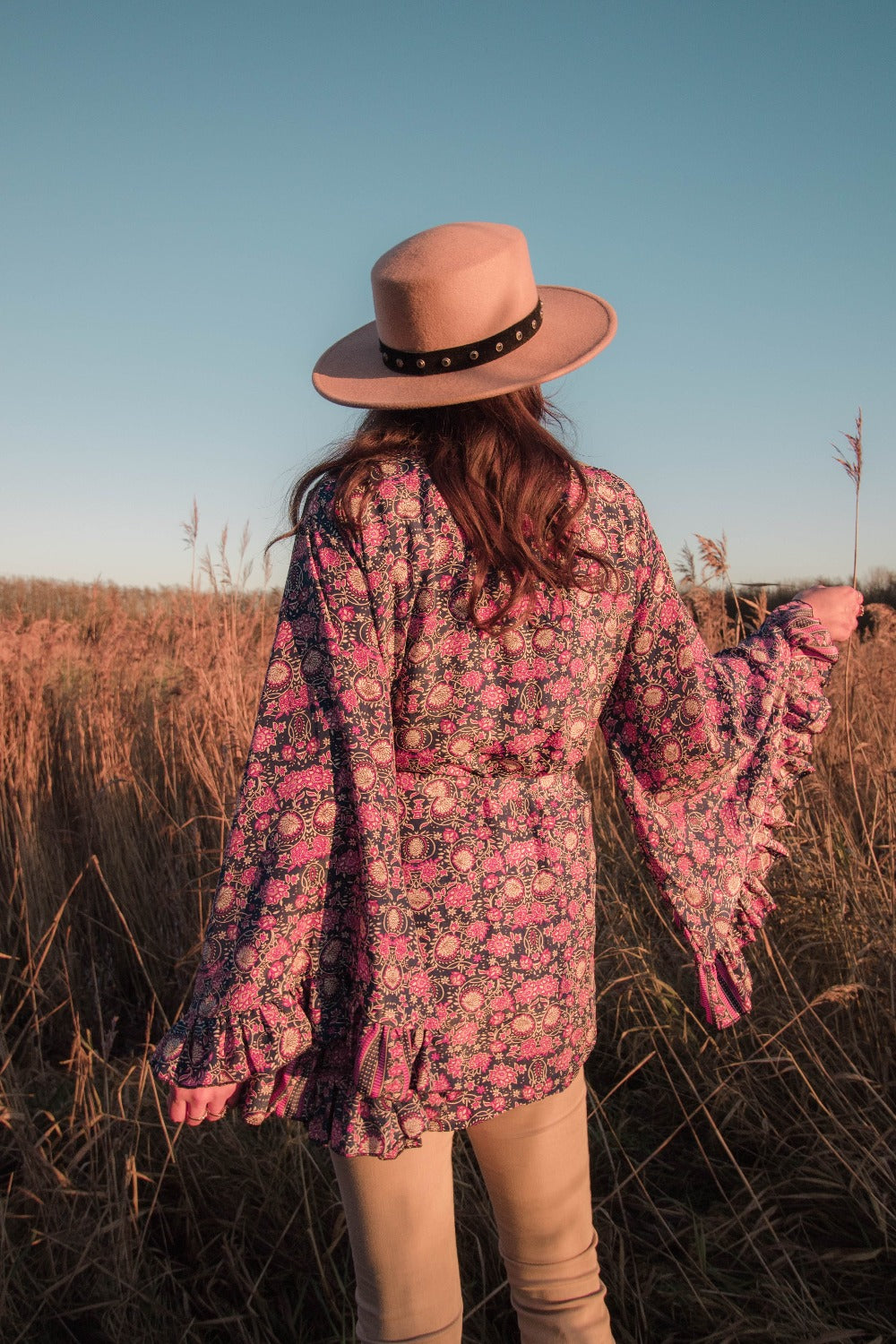 Short kimono violet Dandelie