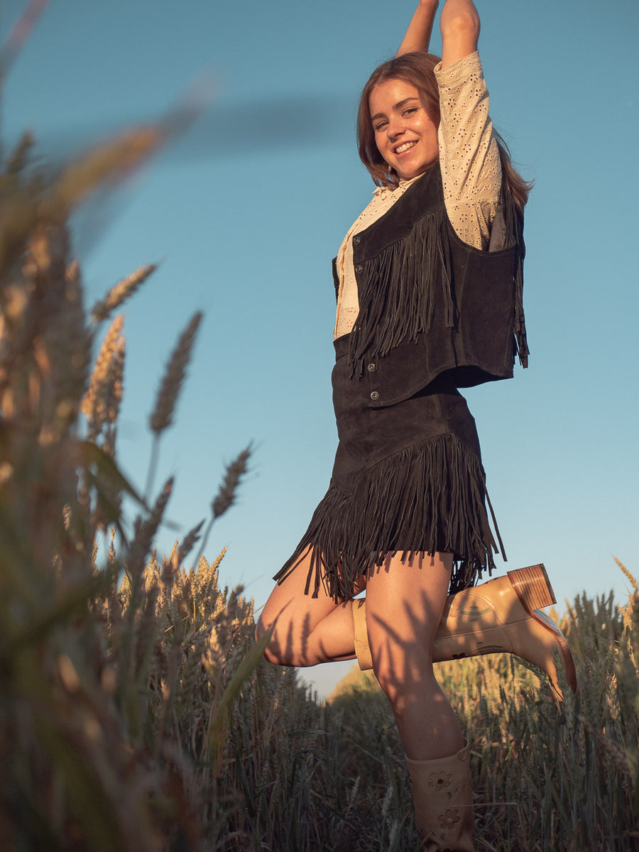 Vintage Leather Fringe Set – Dandelie - Main Image