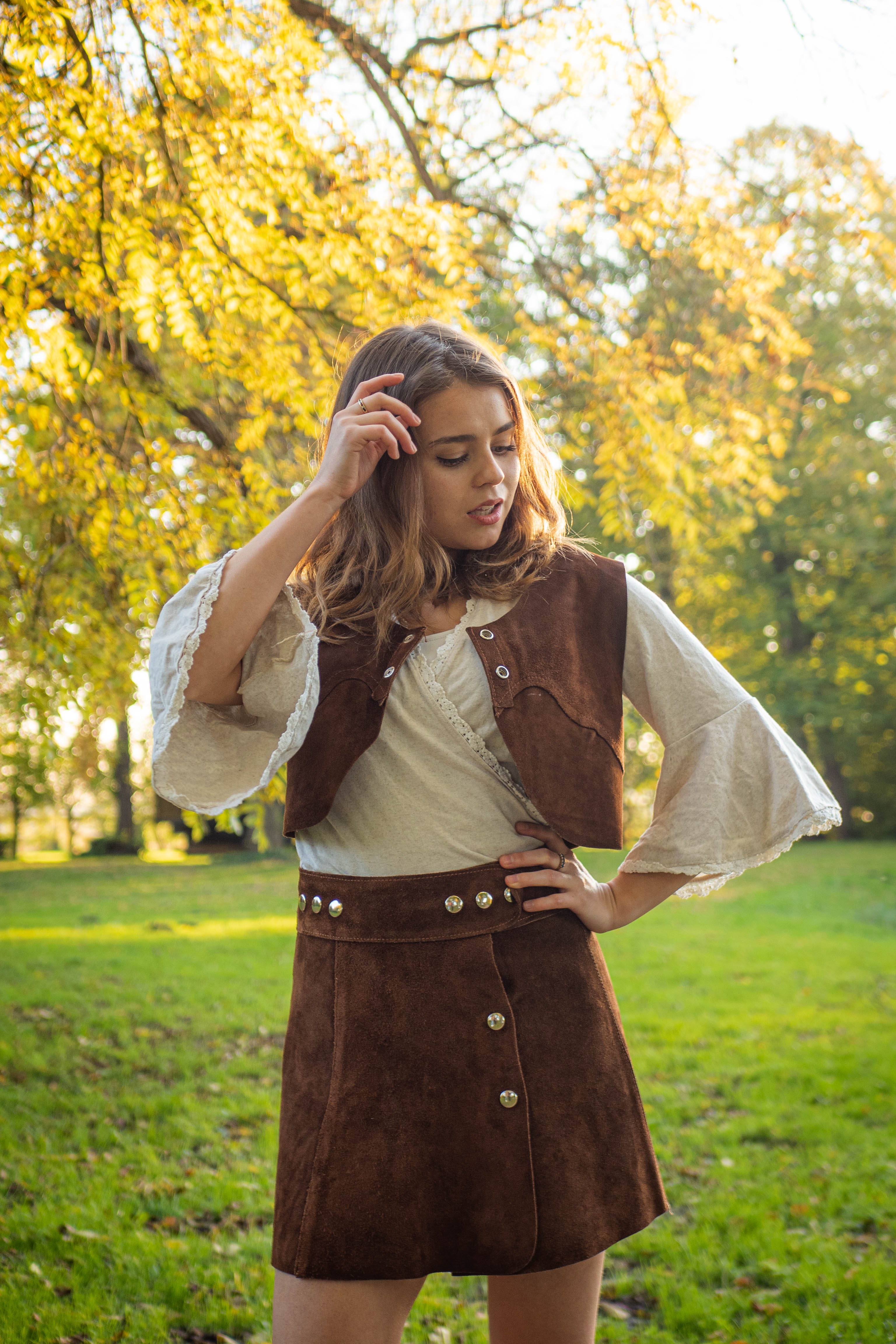 Vintage Leather Set brown