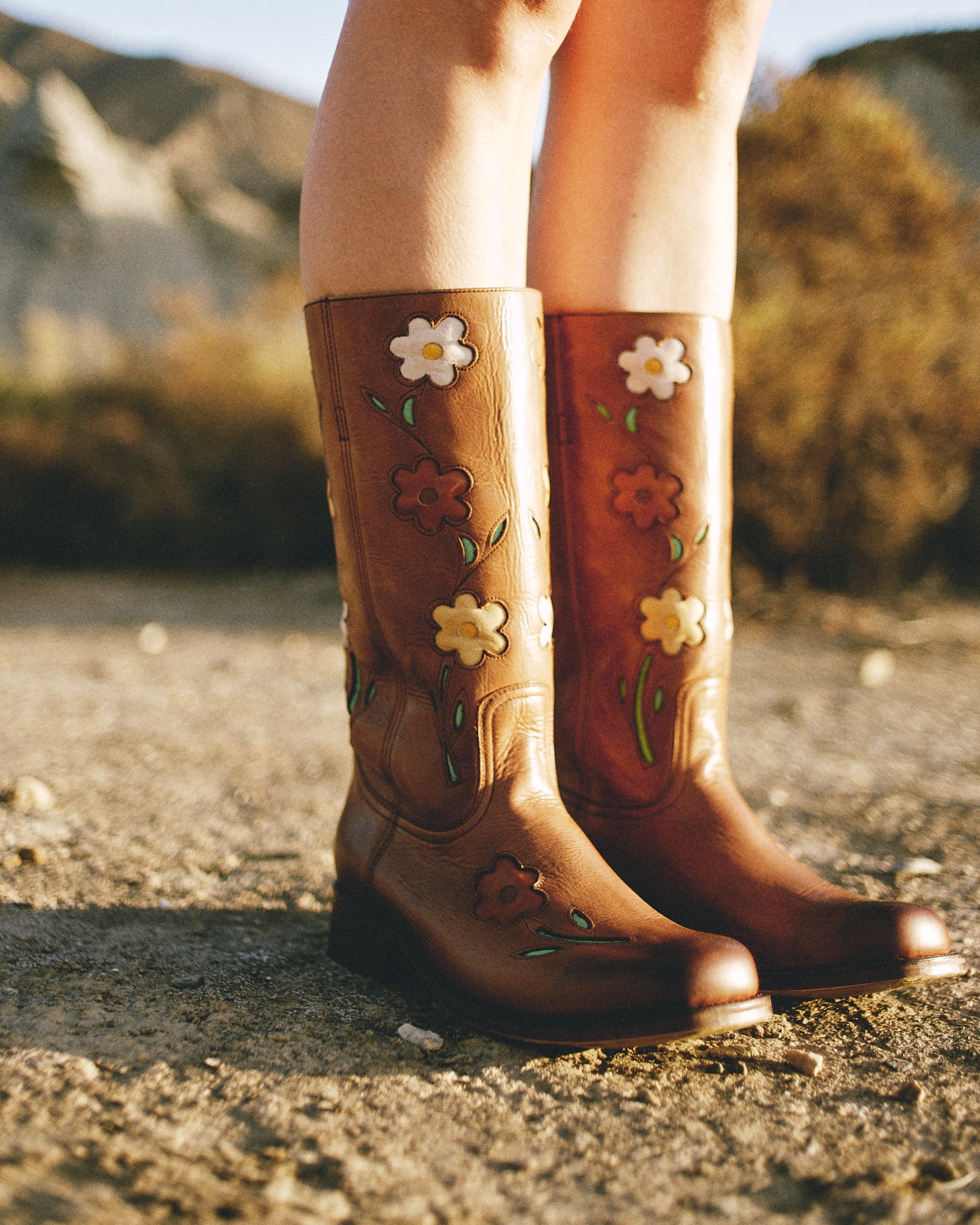 Flower Boots Hazel Brown – Dandelie