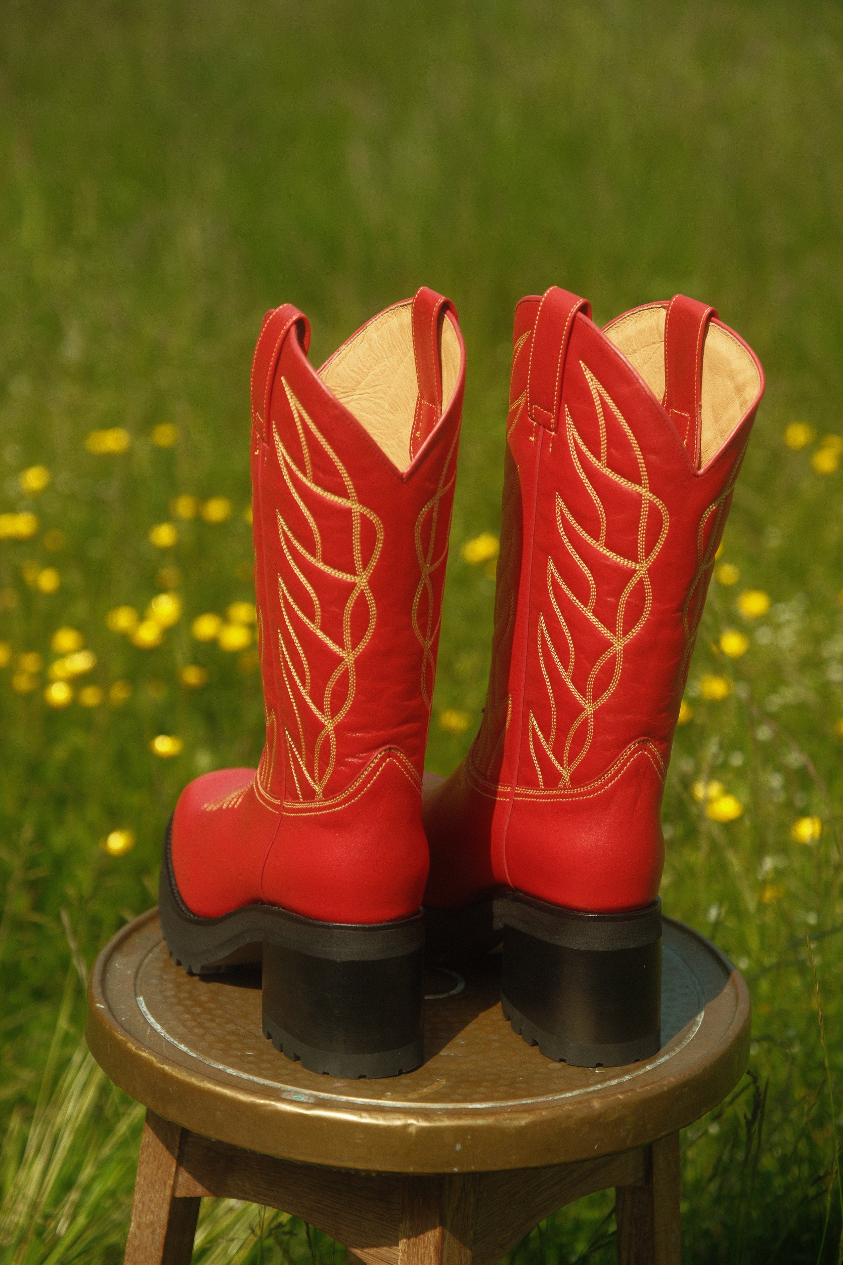 Platform Boots Red – Dandelie