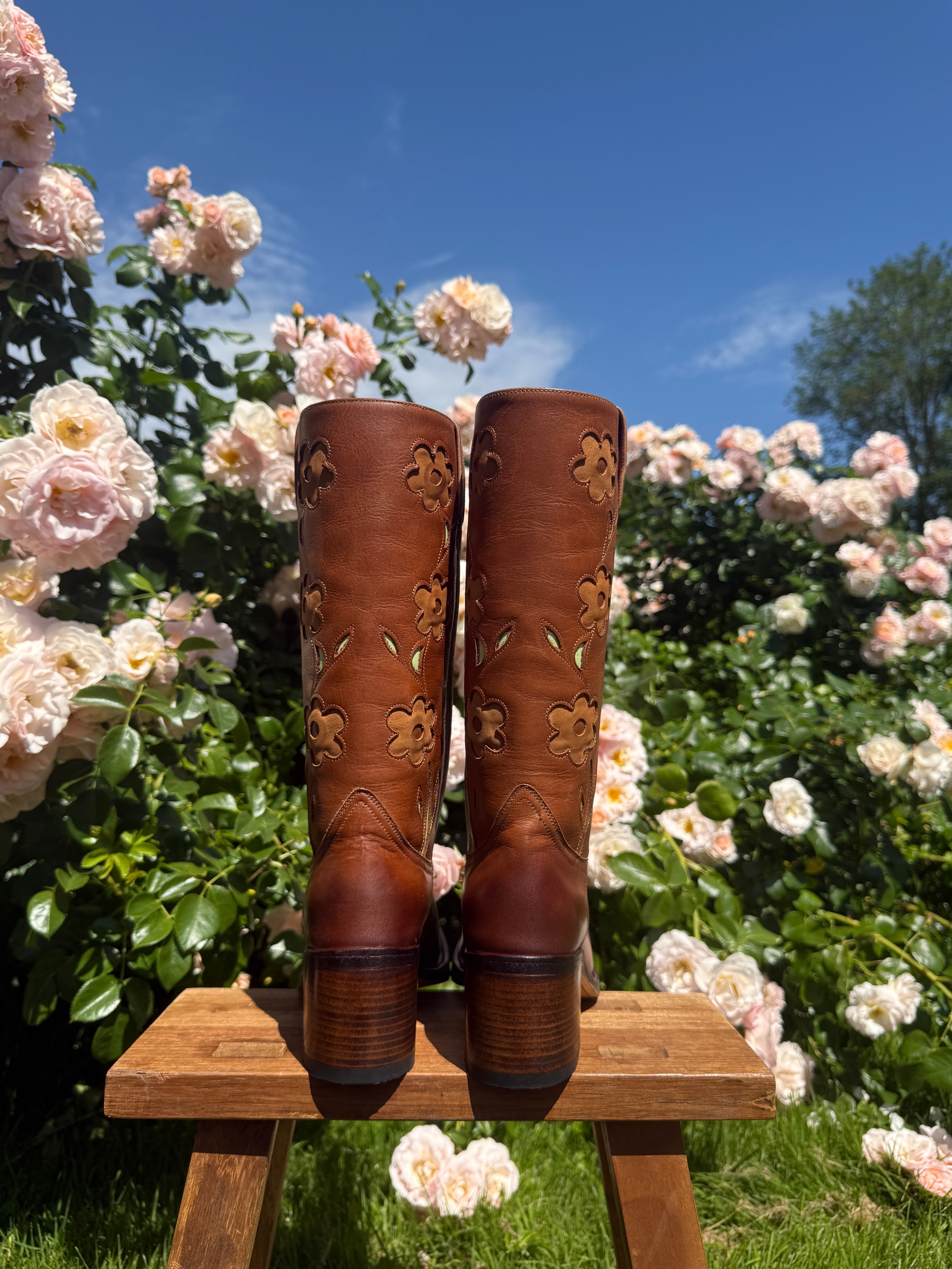 Flower-Boots-Tawny-Pull-Strap-