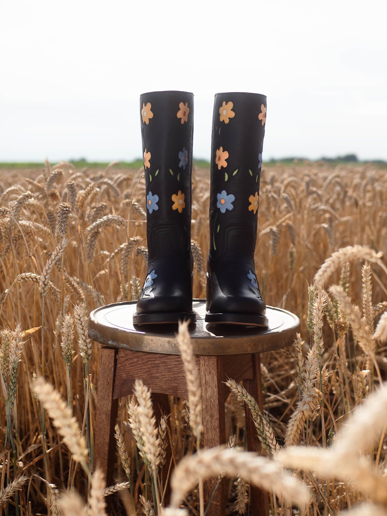 Flower Boots Black – Dandelie