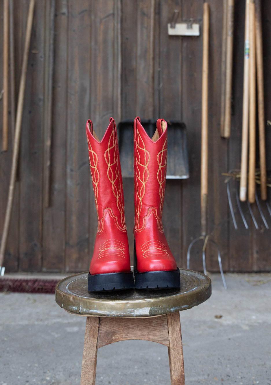 Platform Boots Red – Dandelie
