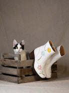 Sendra flower ankle boots white dandelie