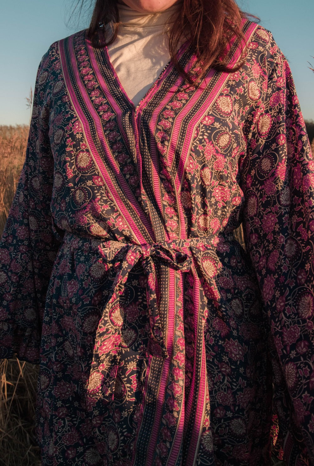 Short kimono violet Dandelie