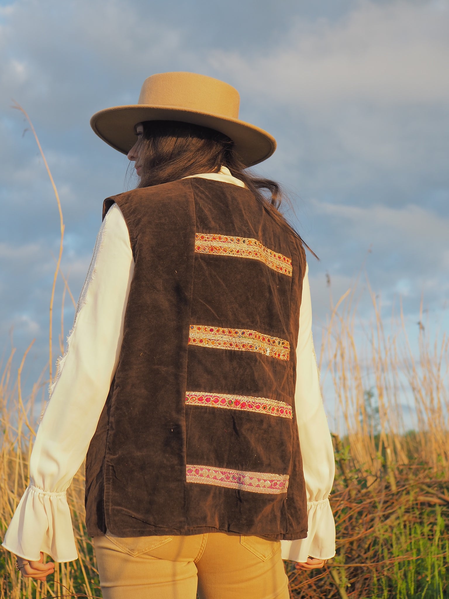 Vintage Afghan Waistcoat Dandelie
