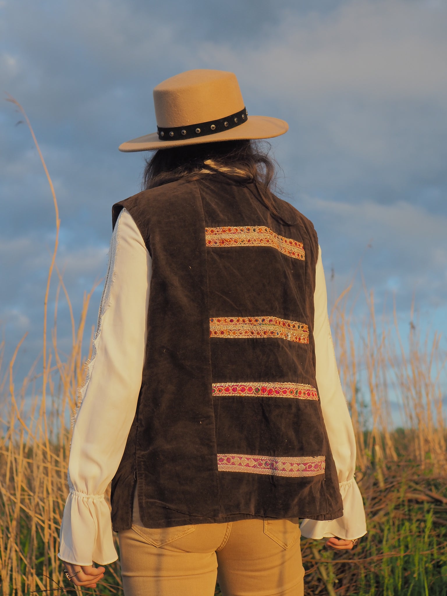 Vintage Afghan Waistcoat Dandelie