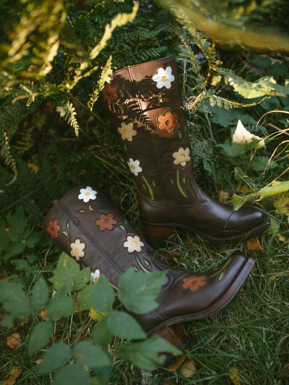 Flower Boots Chocolate Brown – Dandelie